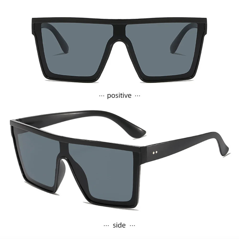 Lunettes de soleil unisexes carrées oversize – CLEVI Paris