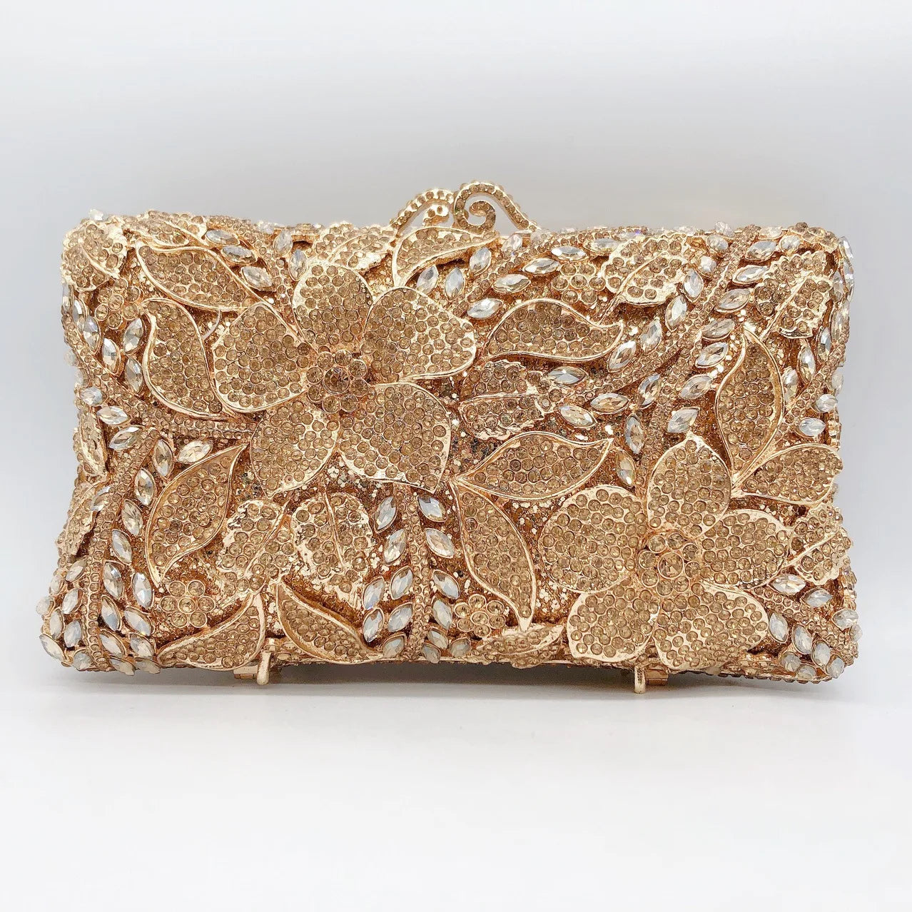 Pochette Soirée Femme XIYUAN Métal Minaudière Chaîne 18×6×12cm 4 Coloris – CLEVI Paris