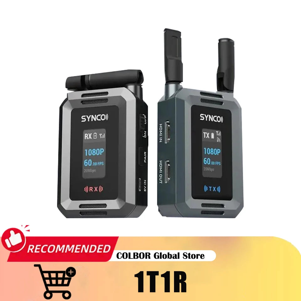 Système de Transmission Vidéo Sans Fil SYNCO XVision HD – 1080P60, 40ms, 300m, UVC