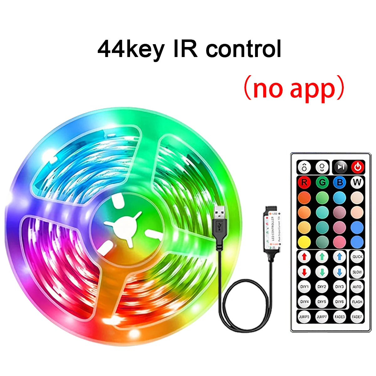 Ruban LED RGB USB Contrôle APP & Télécommande — CLEVI Paris