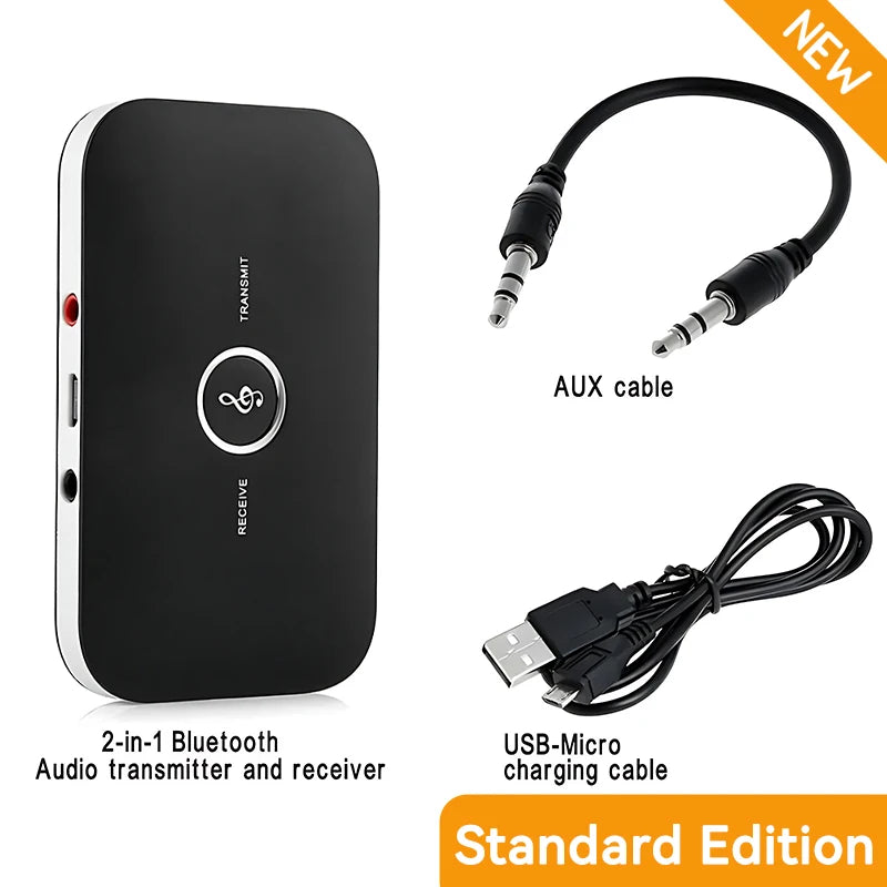 Adaptateur Bluetooth 5.3 Audio 2-en-1 – Transmetteur & Récepteur AUX / RCA