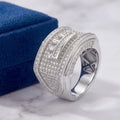Bague Homme Moissanite Iced Out Hip Hop Halo – CLEVI Paris