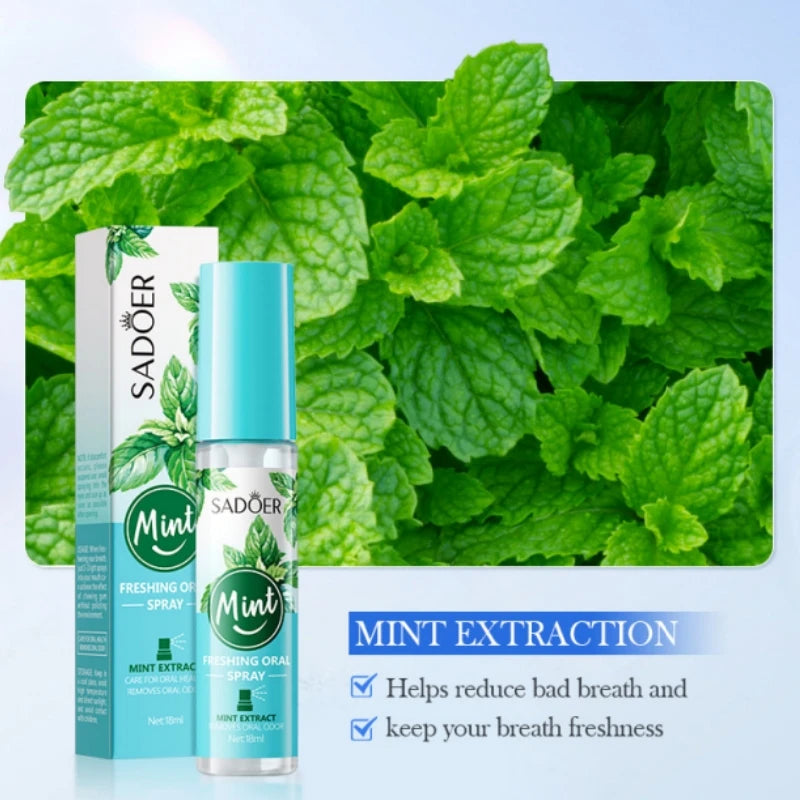 Spray Buccal Fraîcheur Haleine Menthe & Pêche Anti-Mauvaise Haleine – CLEVI Paris
