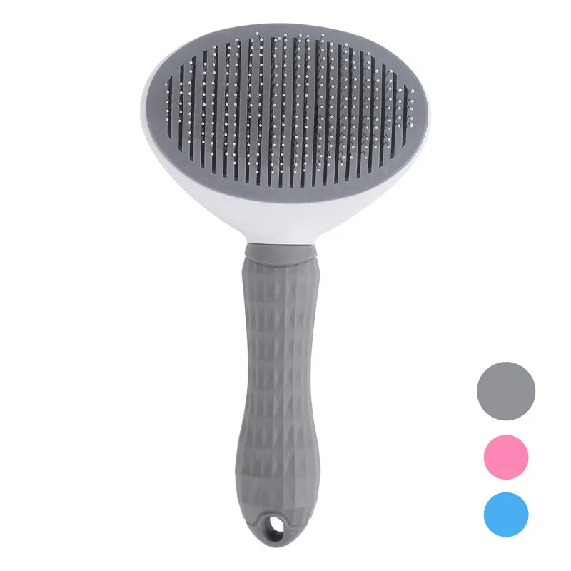 Brosse Auto-Nettoyante Chien & Chat Massage & Démêlage — CLEVI Paris