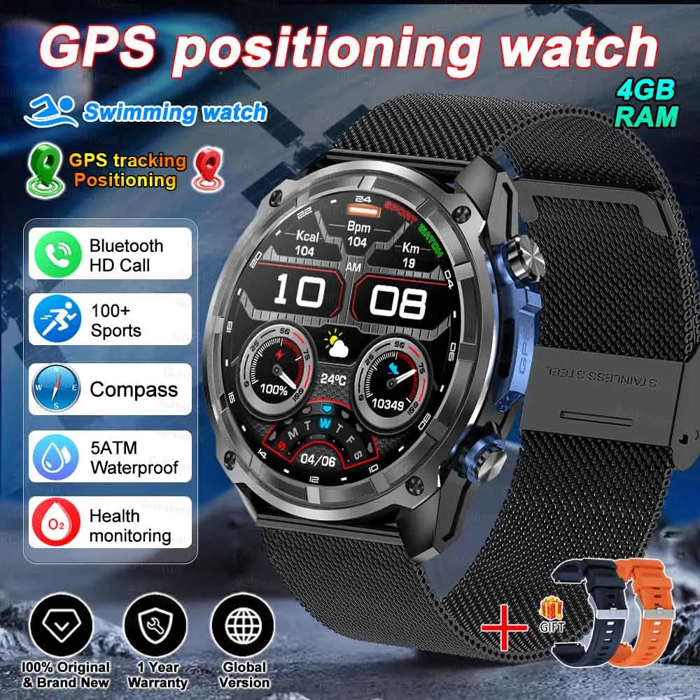 MAVHX DTG1 Montre Connectée GPS Militaire AMOLED Boussole Altimètre 1000mAh – CLEVI Paris