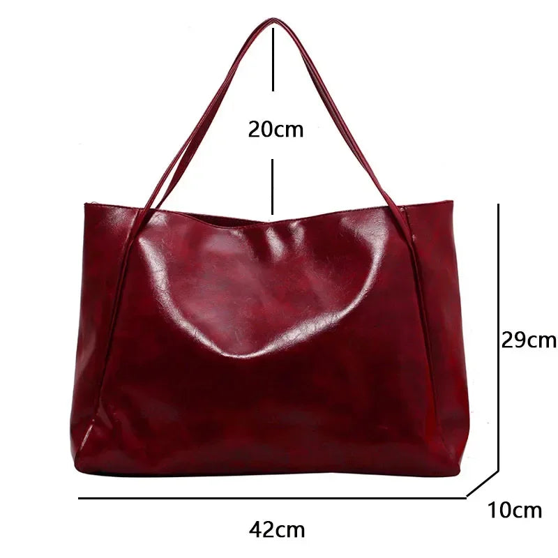 Sac Cabas Femme Cuir PU Grande Capacité — CLEVI Paris