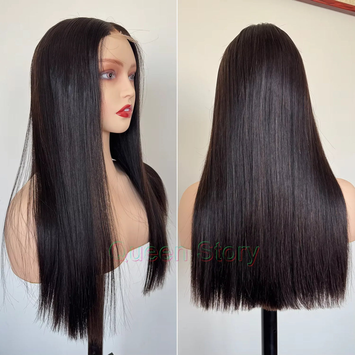 Perruque bob lisse 2x6 HD cheveux humains – CLEVI Paris