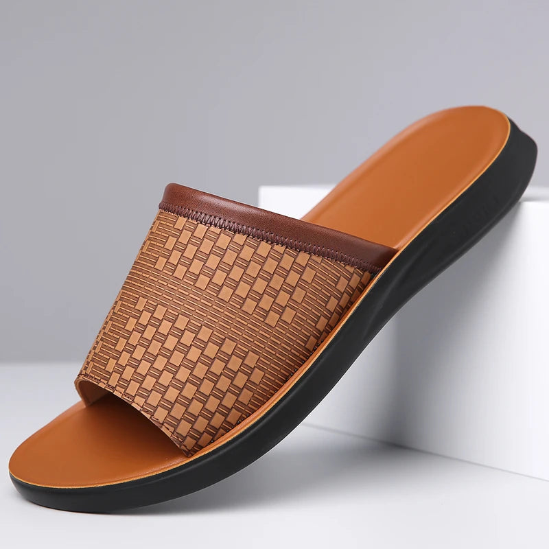 Sandales Homme Été – Antidérapantes, Résistantes, Confortables | Blanc, Gris Foncé ou Orange