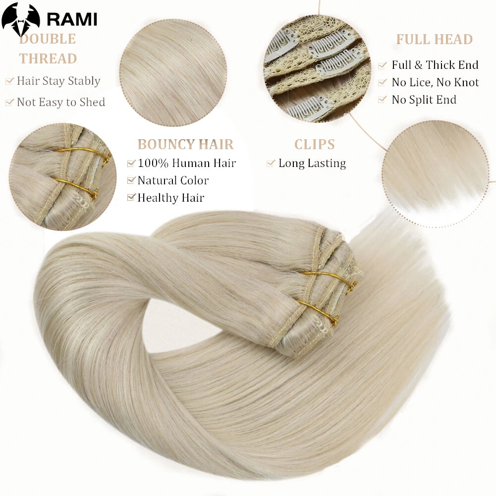 Extensions à clips cheveux humains – CLEVI Paris