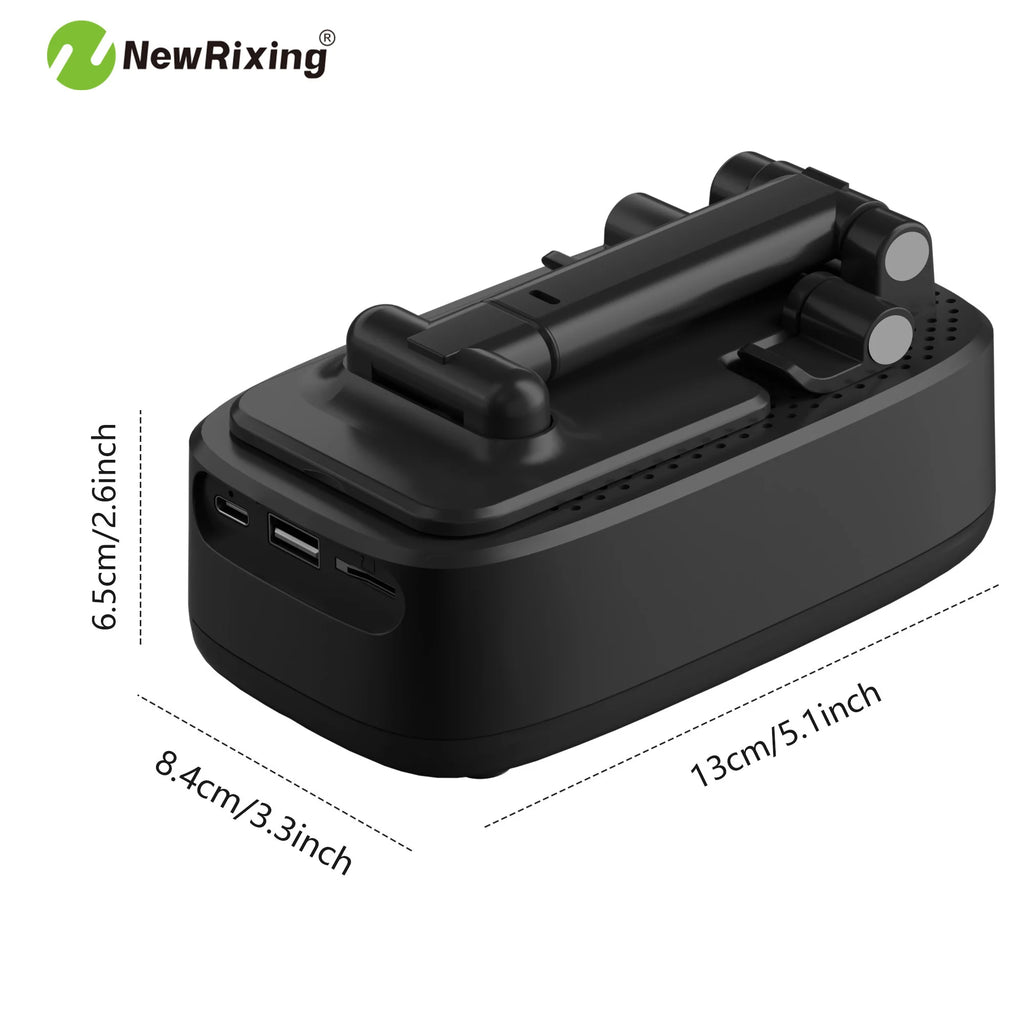 Support Téléphone 3-en-1 – Enceinte Bluetooth, Power Bank 1800mAh, Mains Libres | NewRixing