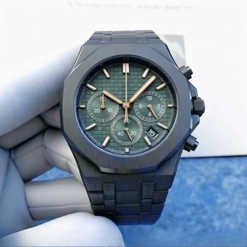 Montre Quartz Homme Sport Chronographe F23R Acier Lumineux Étanche – CLEVI Paris