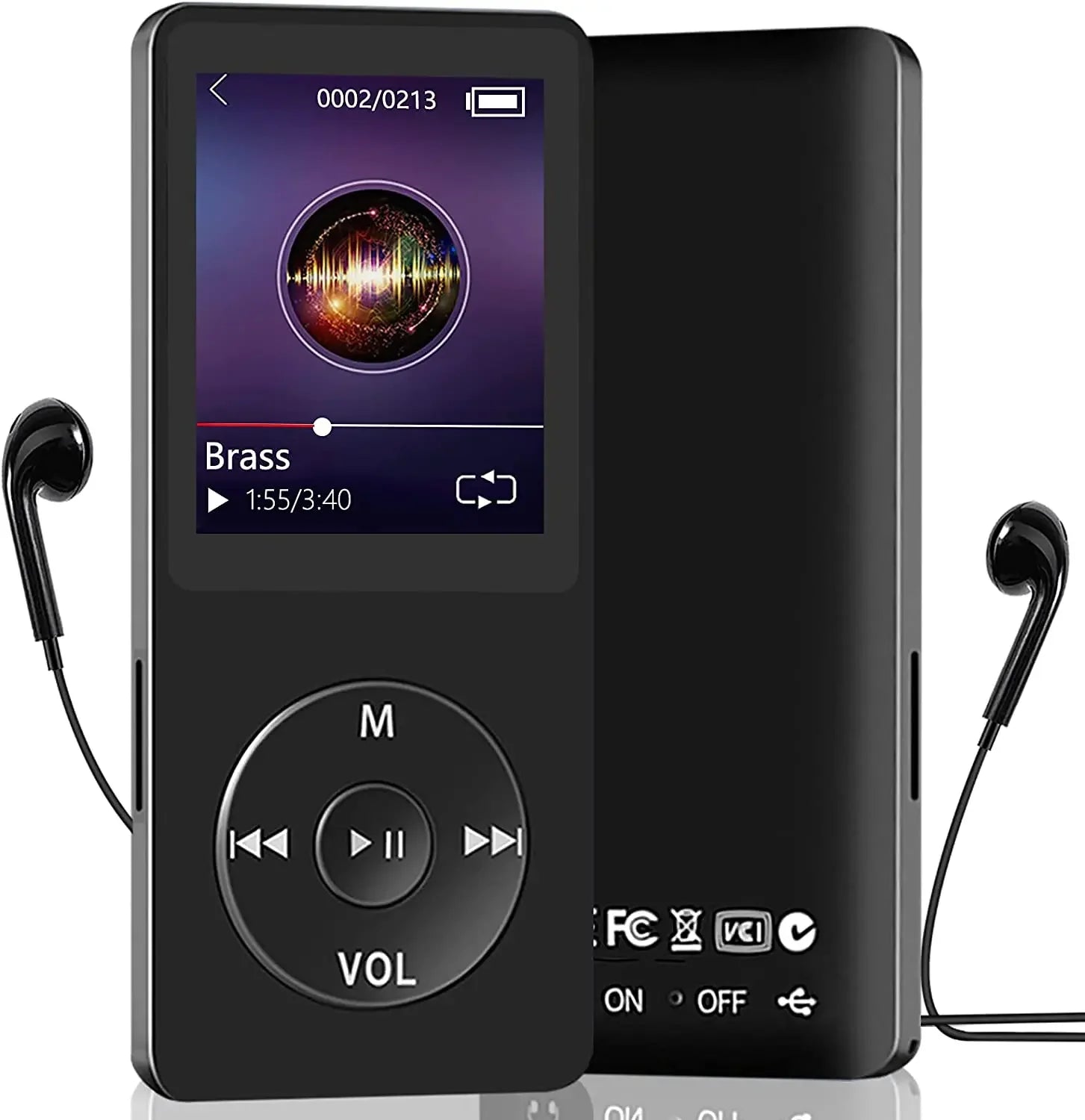 DIXSG Lecteur MP3 Bluetooth Écran 1,8" TF 64Go FM Enregistreur Sport – CLEVI Paris