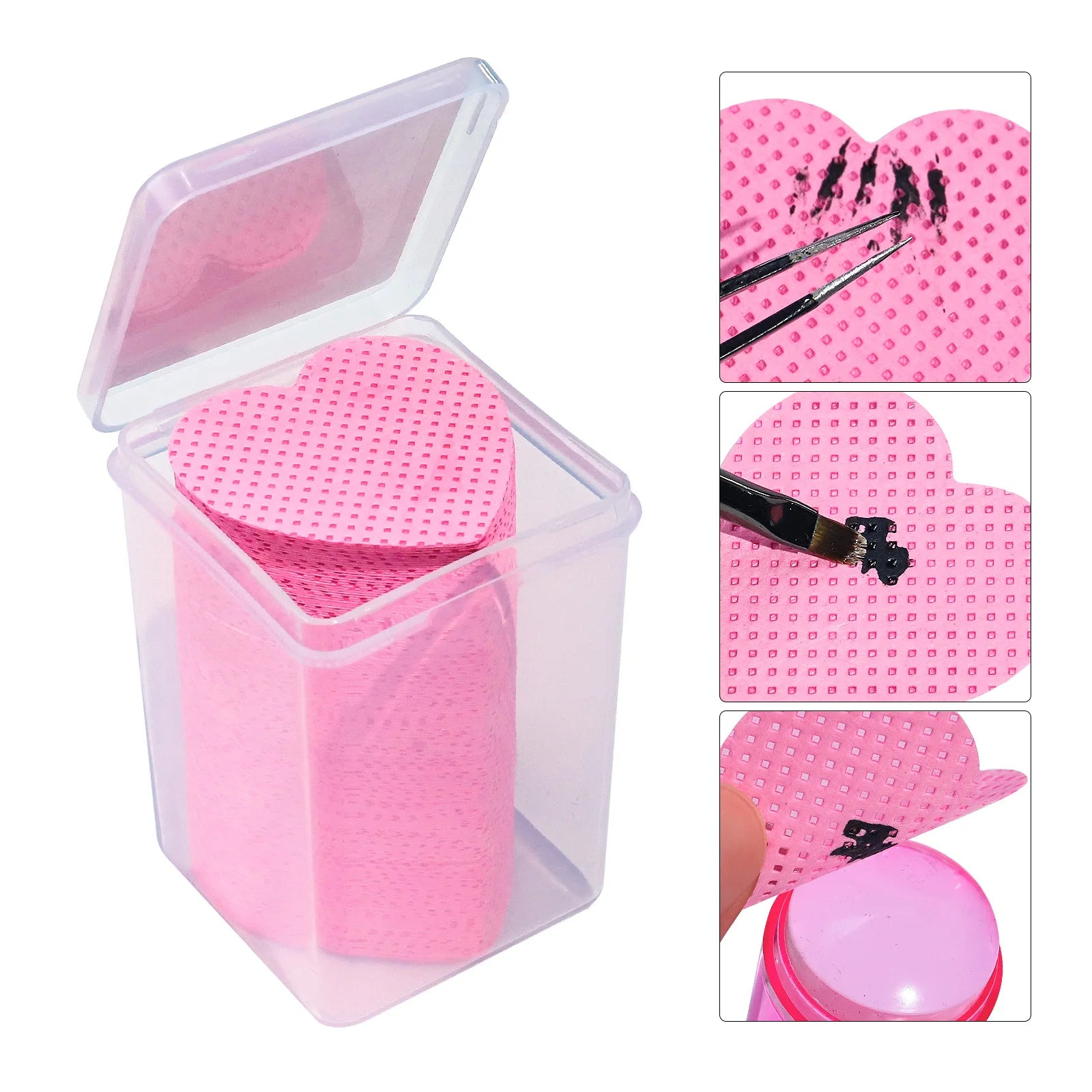 Lingettes Coton Sans Peluches – Retrait Vernis & Gel UV – CLEVI Paris
