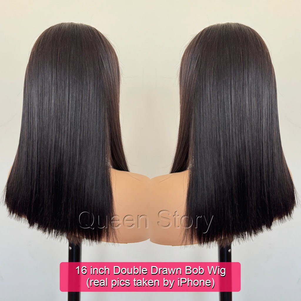 Perruque bob lisse HD 13x4 cheveux humains – CLEVI Paris