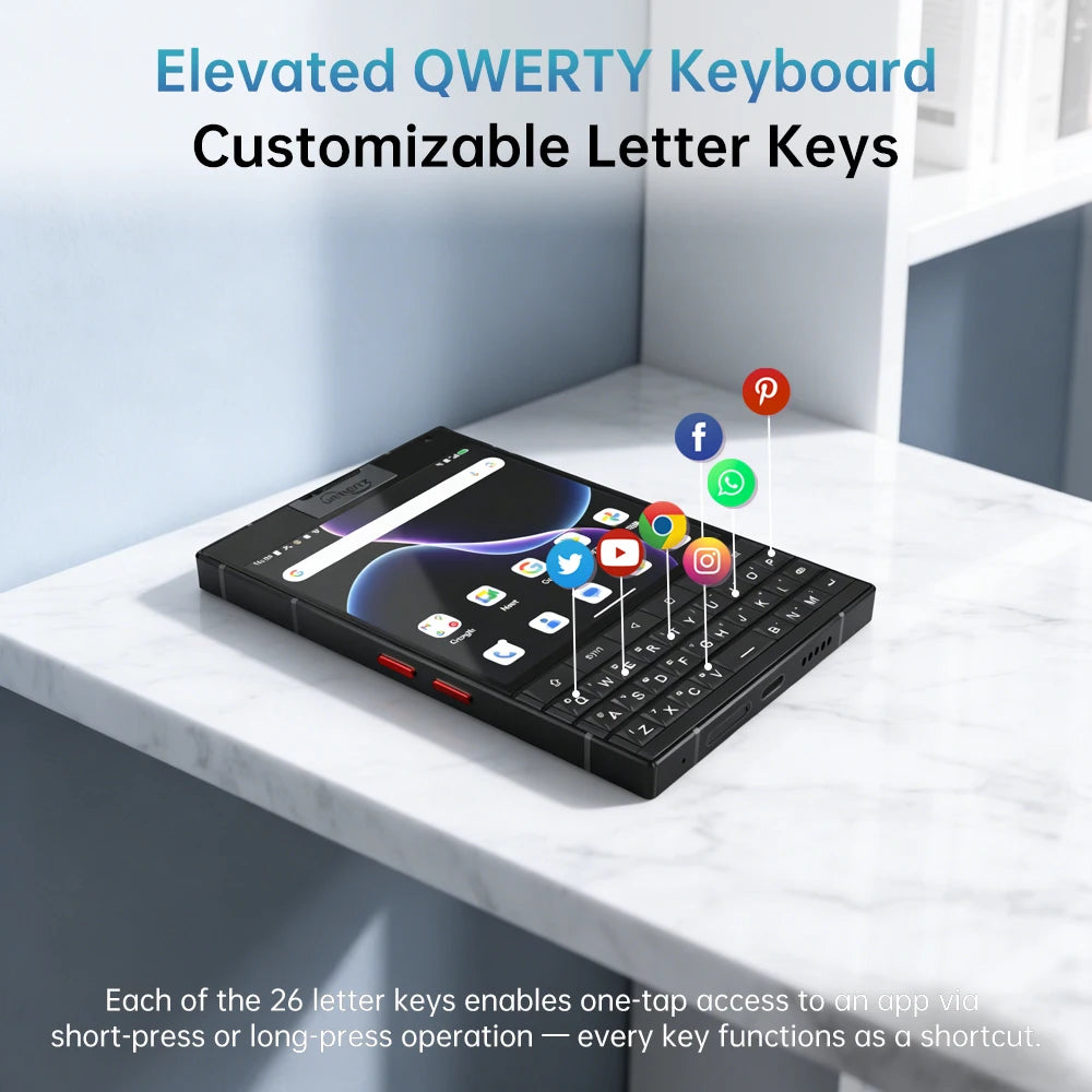 Unihertz Titan 2 – Smartphone 5G Clavier QWERTY Android 15 512Go Double Écran