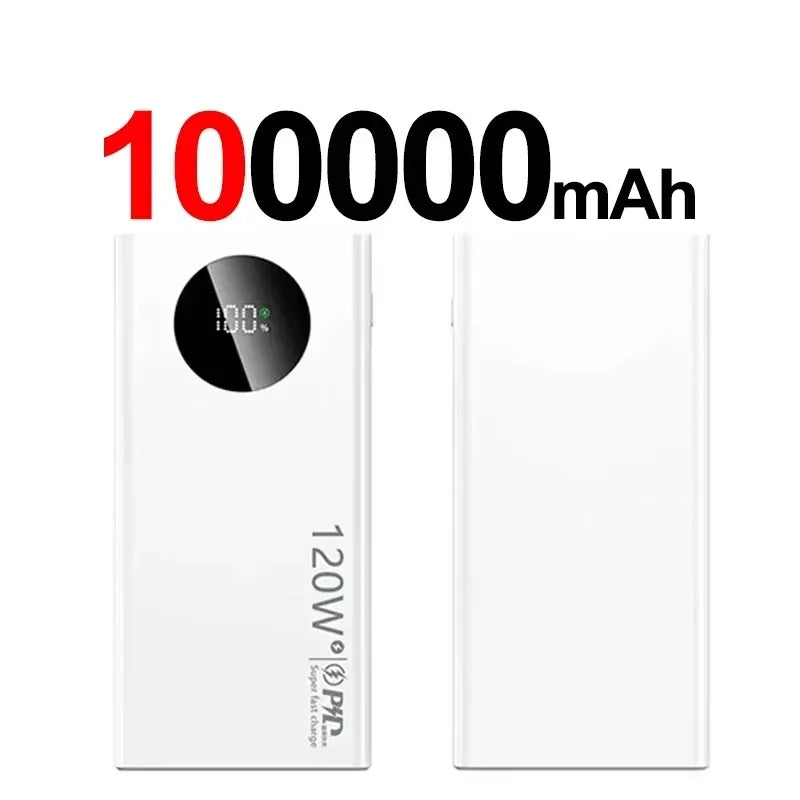 Batterie Externe Lenovo 120W PD20W Affichage LED 50-200000mAh – CLEVI Paris