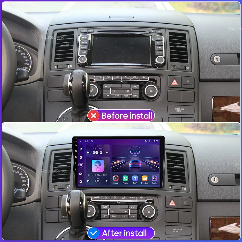 Autoradio Android 9″ VW Multivan T5 – CLEVI Paris
