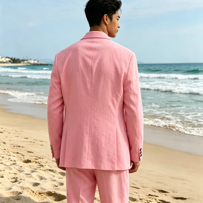Costume Homme Lin 3 Pièces – CLEVI Paris