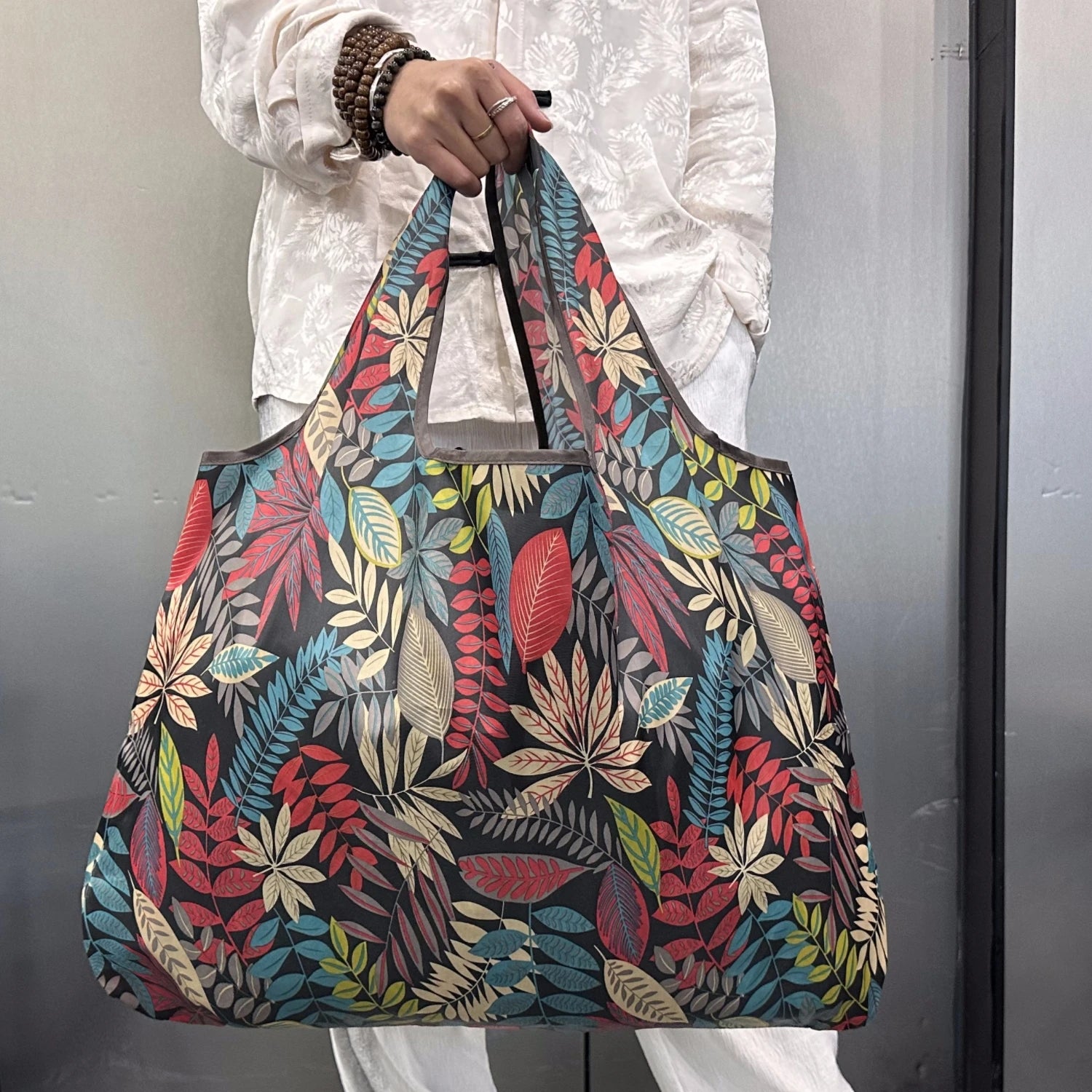 Tote Bag Polyester Grande Capacité | Sac Cabas Léger Pliable 25 Coloris – CLEVI Paris