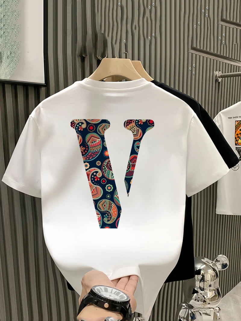 T-Shirt Homme 100% Coton Col Rond Motif Imprimé Fun Casual Été – CLEVI Paris