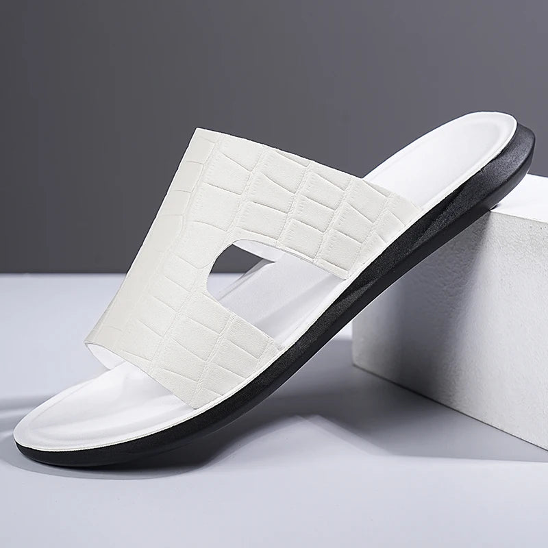 Sandales unisexes à enfiler motif crocodile – CLEVI Paris