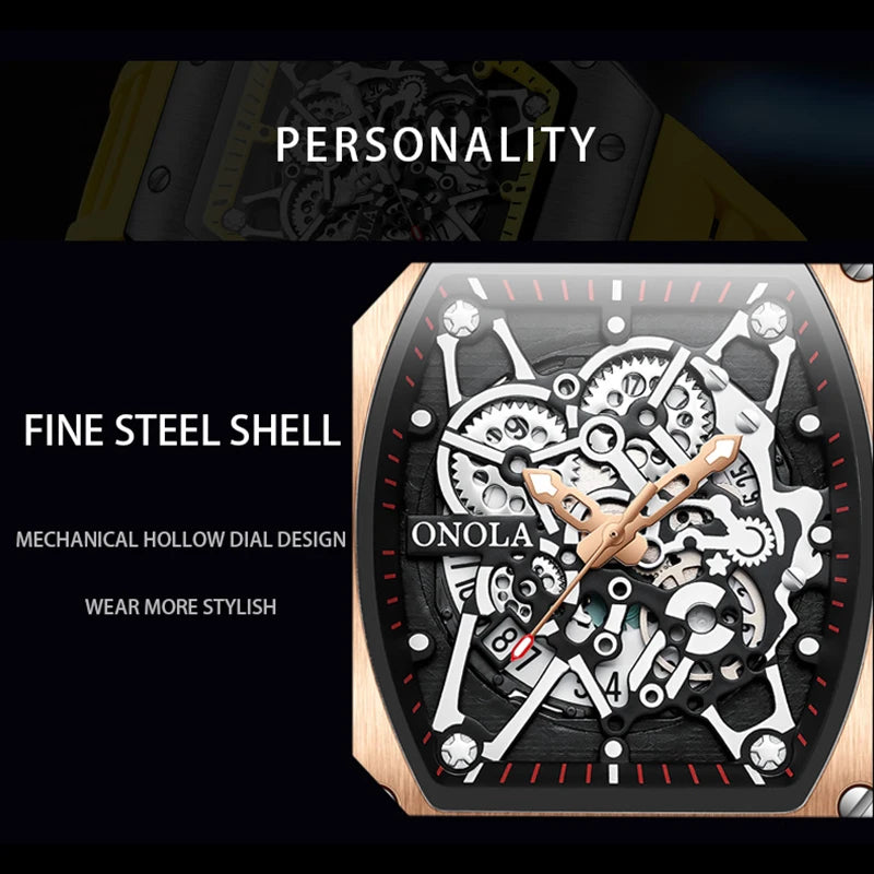 ONOLA ON3827D – Montre Quartz Homme | Sport & Business, Bracelet Silicone, Étanche 3 Bar