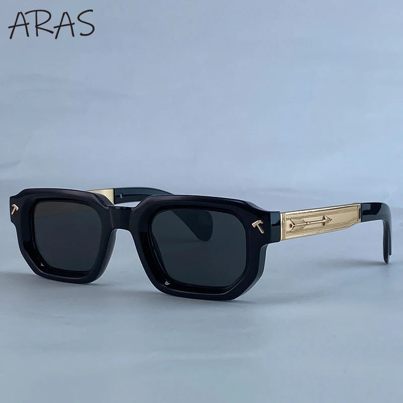 Lunettes de Soleil Carrées Polarisées Homme – Style Vintage Conduite UV400 – CLEVI Paris
