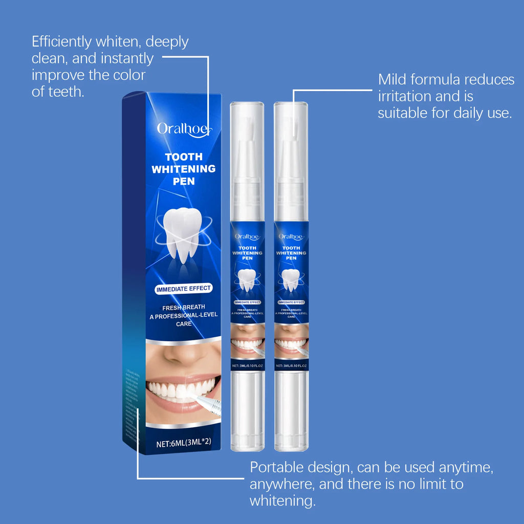Stylo Blanchissant Dents aux Plantes – Efface les Taches, Haleine Fraîche & Sourire Éclatant