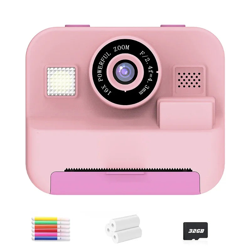 Appareil Photo Instantané Enfant 48MP – Impression Thermique, Écran 2.4", Vidéo 1080P