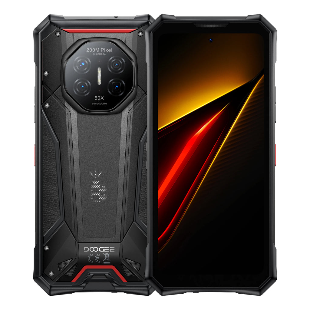 DOOGEE S300 Pro 5G Flagship Rugged Phone, World Premiere, 6.78", Digital display,48GB(16+32) RAM + 512GB ROM, 11000mAh Big Battery, Android 16, LED Light Display Array,66W Super Fast Charging