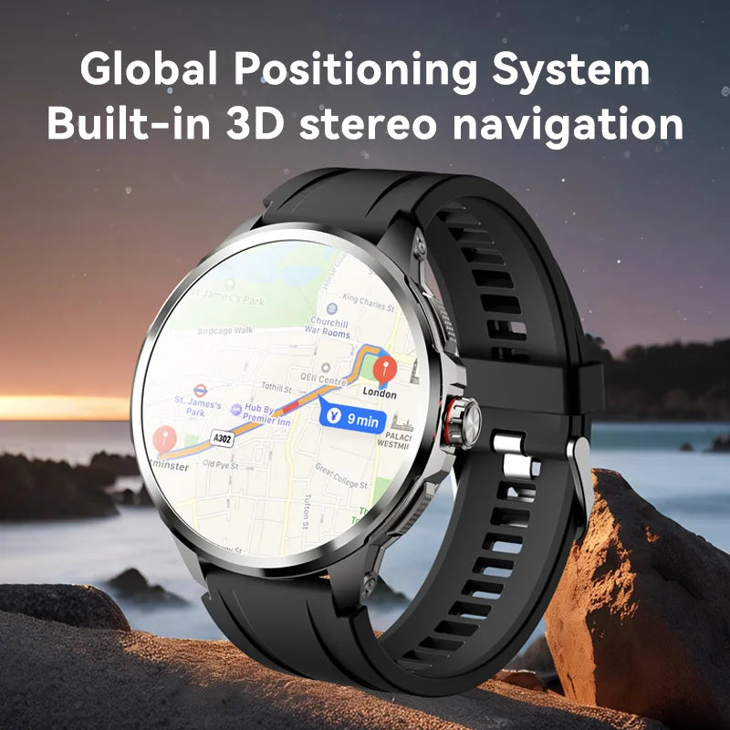 Montre connectée AMOLED 1,95 pouce GPS – CLEVI Paris