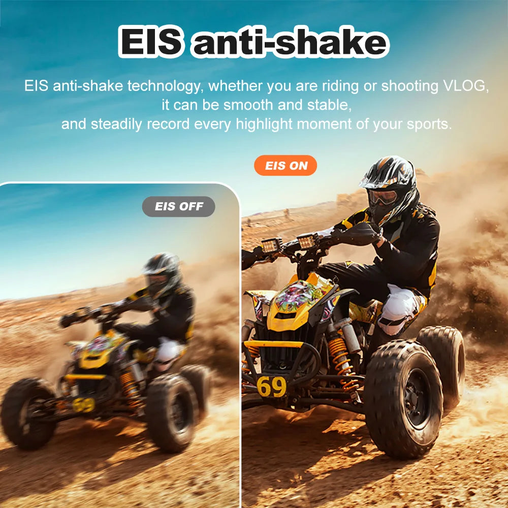 Action Cam OURLIFE 5K 4K60fps – Grand Angle 170°, Écran Tactile 2", EIS, Étanche 30m, WiFi, Vélo & Moto – CLEVI Paris