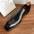 Brogue Oxford Homme Style Britannique Bout Pointu Semelle Épaisse – CLEVI Paris