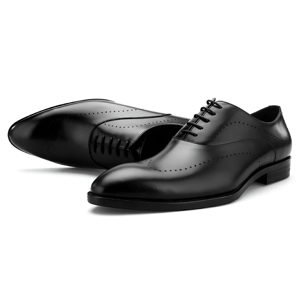 Derby Homme Cuir Pleine Fleur Bout Rond Imperméable | Business Quotidien EU 39-46