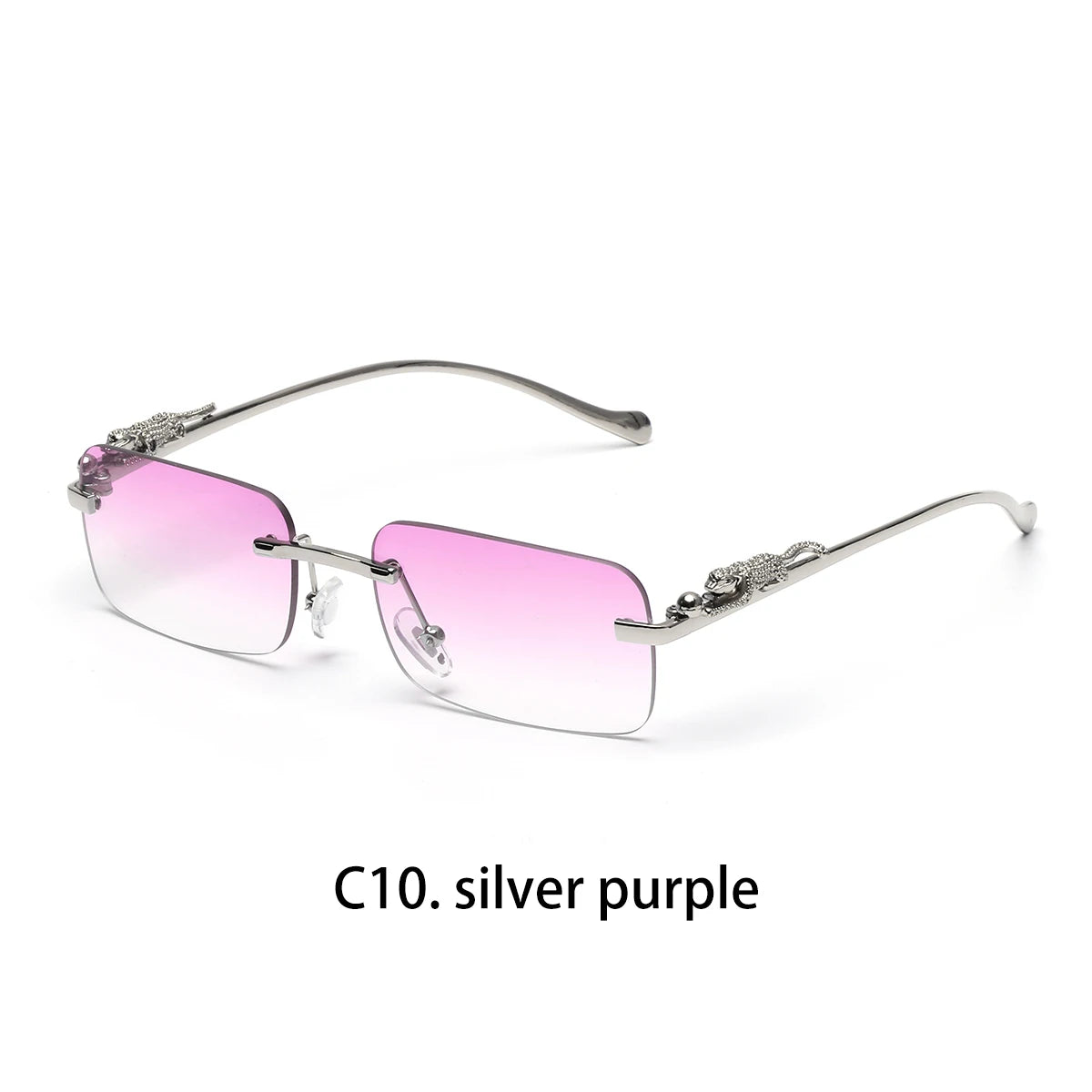 Lunettes de Soleil Sans Monture Carrées Hip Hop – Monture Polycarbonate UV400 Outdoor – CLEVI Paris