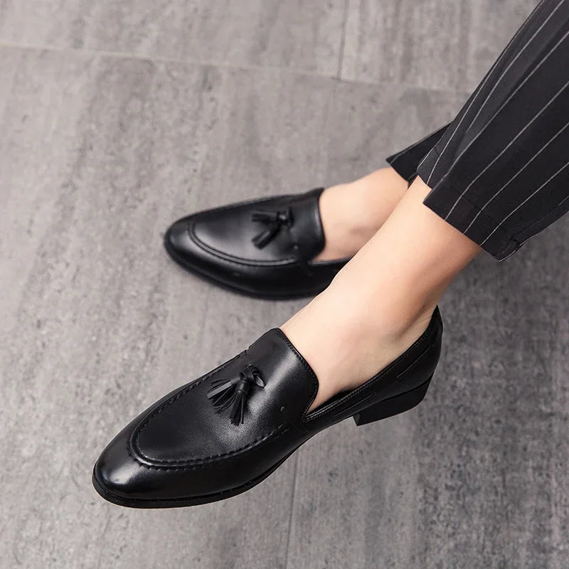 Mocassins homme à glands bruns ou noirs – CLEVI Paris