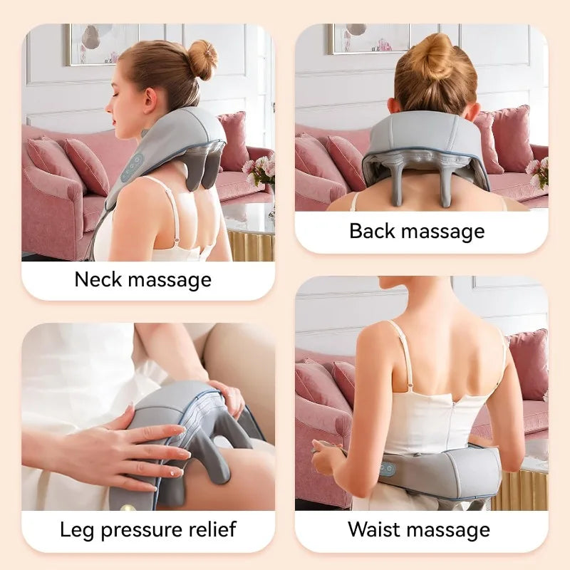 Masseur Trapèzes Sans Fil Chaleur & Pétrissage – CLEVI Paris