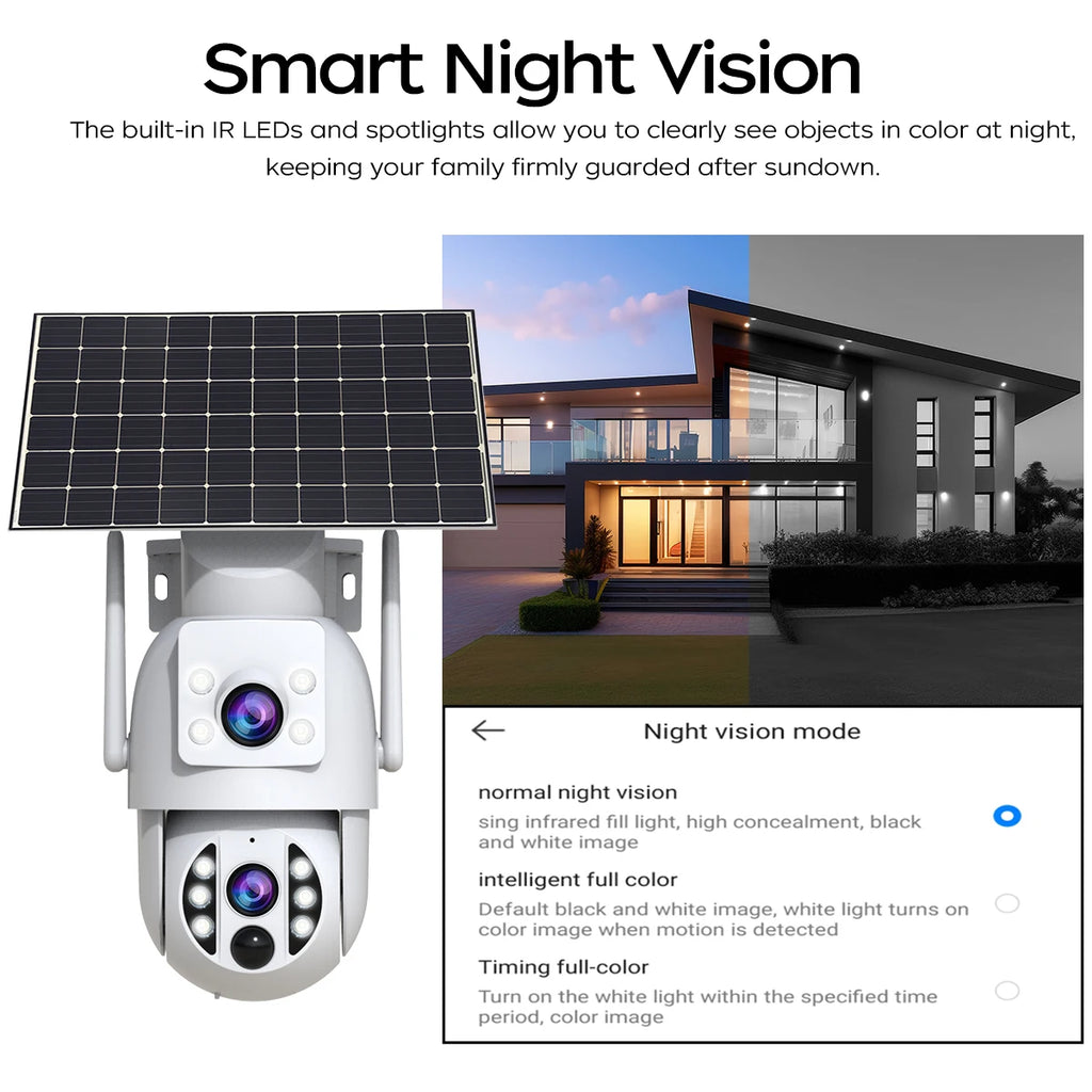 Caméra de Surveillance JOOAN S3 Solaire Double Objectif PTZ 4K WiFi IP66 – CLEVI Paris