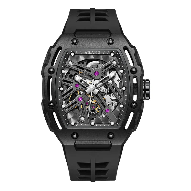 Montre Mécanique Homme Daniel Gorman AL8098 – Squelette Tourbillon, Saphir & Étanche 50m