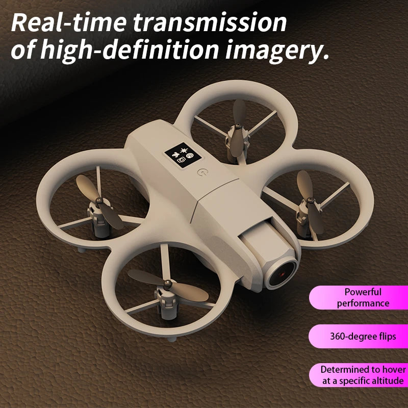 Mini Drone 4K FPV WiFi – Moteur Brushless, Lumières LED Colorées, Garde-Hélices & Portée 1000 m – CLEVI Paris