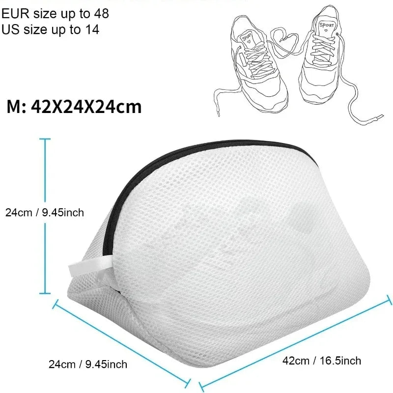 Sac Filet Lavage Machine Chaussures Polyester Zip Taille M – CLEVI Paris