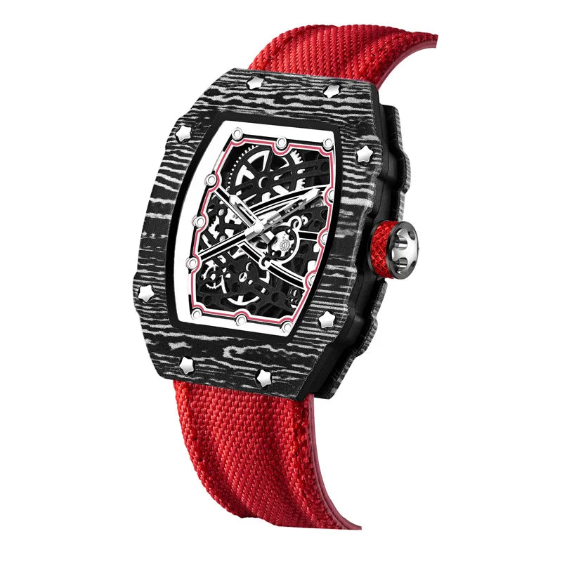STARPERISH Montre Automatique Japonais Homme Tonneau Ultra-Fin Nylon Lumineux – CLEVI Paris