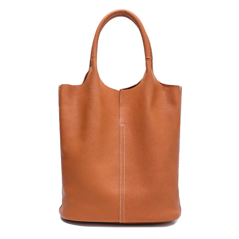 Sac seau femme en cuir de vachette – CLEVI Paris