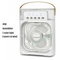 Ventilateur Humidificateur 3-en-1 avec Lumière LED 7 Couleurs — CLEVI Paris