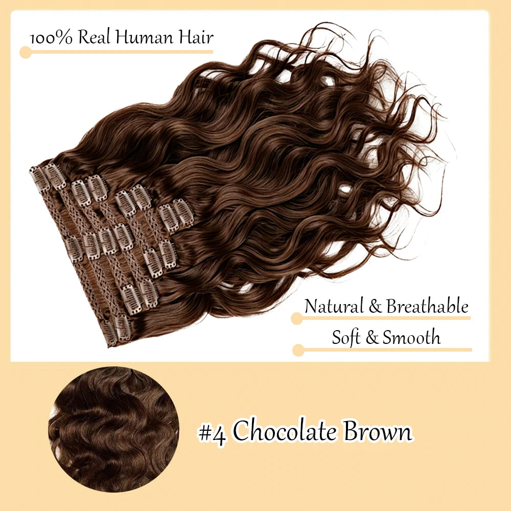 Extensions Body Wave Brésiliennes Virgin Hair 8Pcs – CLEVI Paris