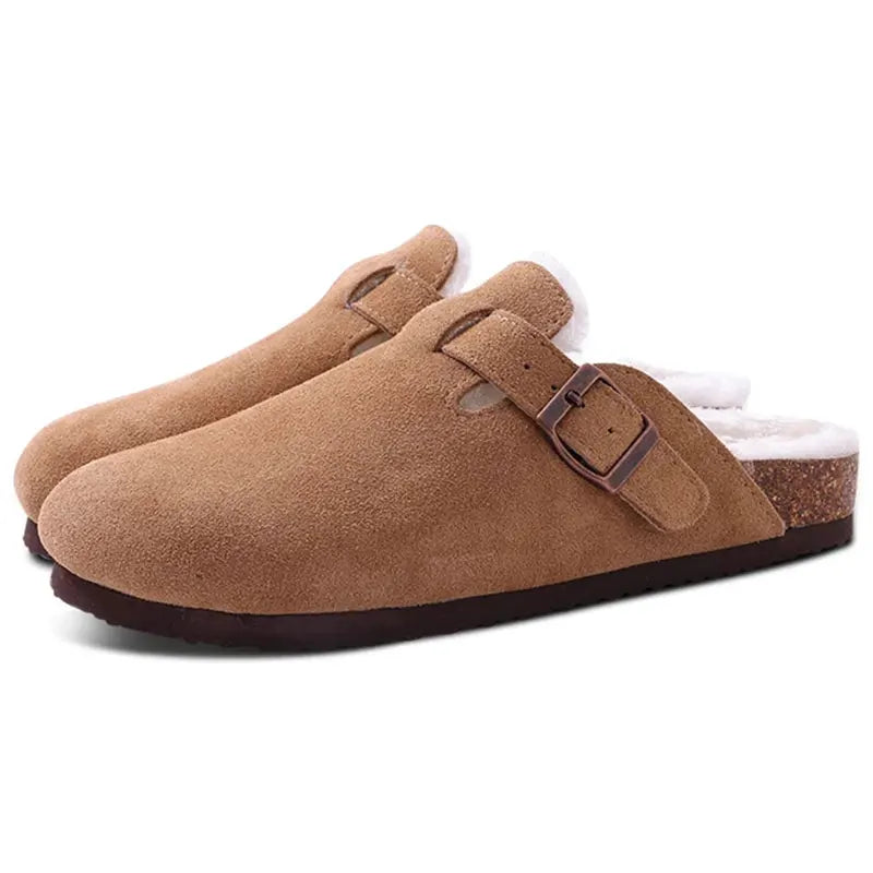 Mules Clogs Daim & Liège Style Britannique | Mixte EU 36-46 Multicolore