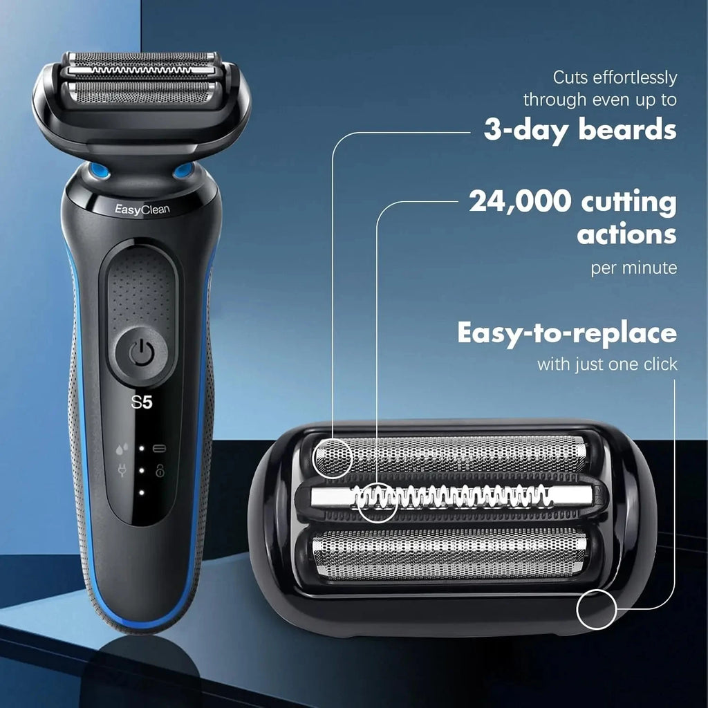Tête de Remplacement 53B Compatible Braun Série 5 & 6 – Rasoir Électrique Homme