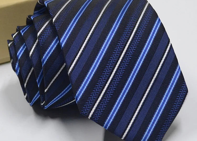 Cravate homme motifs variés 7–8 cm – CLEVI Paris