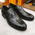 Oxford Brogue Wingtip Homme Cuir de Veau Véritable Imperméable | Business Mariage EU 39-46