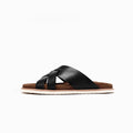 Slides Homme Cuir Véritable Pleine Fleur Style Luxe Casual – CLEVI Paris